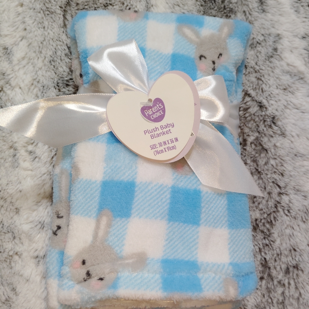 Parent's Choice Plush Baby Easter Bunny Blanket for Infant - Picture 7 of 7
